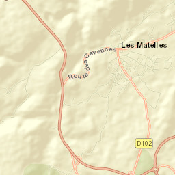 Les Matelles Street Map
