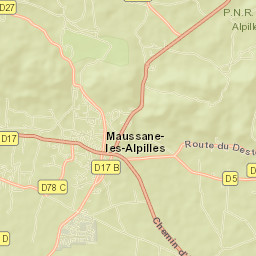 Maussane-les-Alpilles Street Map