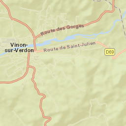 Vinon-sur-Verdon Street Map