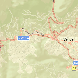 Vence Street Map