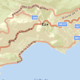 Èze Street Map