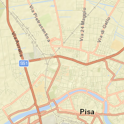 Pisa Street Map