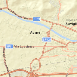 Spicchio-Sovigliana Street Map