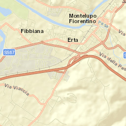 Montelupo Fiorentino Street Map