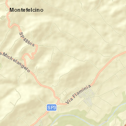 Montefelcino Street Map