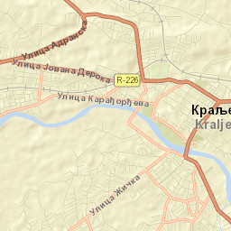 Kraljevo Street Map