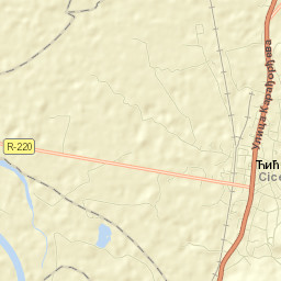Ćićevac Street Map