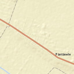 Comuna Fântânele Street Map