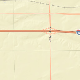 Interstate 90 Mitchell SD 57301 Street Map