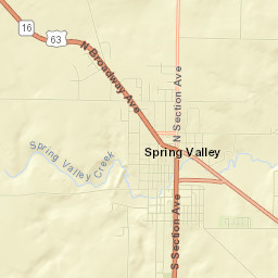 Spring Valley Street Map