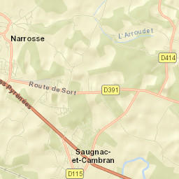 Narrosse Street Map