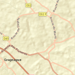 Gragnague Street Map