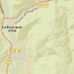 Le Bousquet-d’Orb Street Map