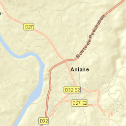 Aniane Street Map