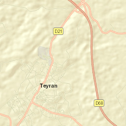 Teyran Street Map