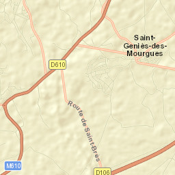 Saint-Geniès-des-Mourgues Street Map