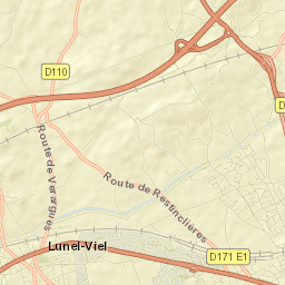 Lunel-Viel Street Map