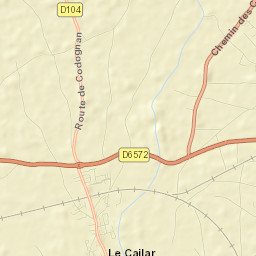 Le Cailar Street Map