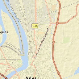 Arles Street Map