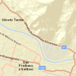 Uliveto Terme Street Map