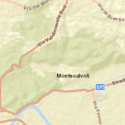 Montecalvoli Street Map