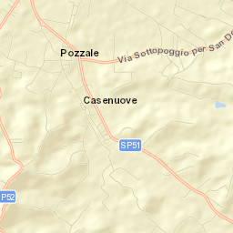 Pozzale-Case Nuove Street Map