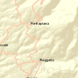 Reggello Street Map