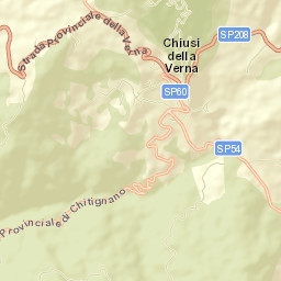 Chiusi della Verna Street Map