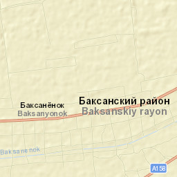 Baksanenok Street Map