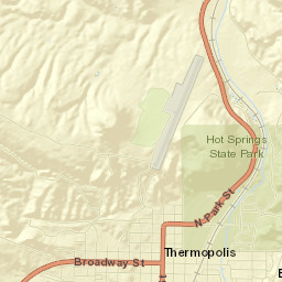 Thermopolis Street Map