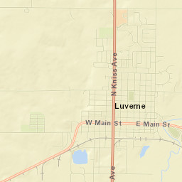 Luverne Street Map