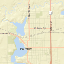 101-199 Lake Avenue, Fairmont, MN 56031 Street Map