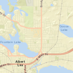 601-633 East Park Avenue Albert Lea MN Street Map