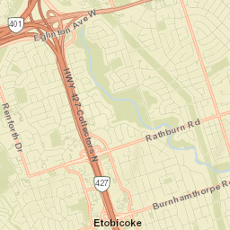 Etobicoke Street Map