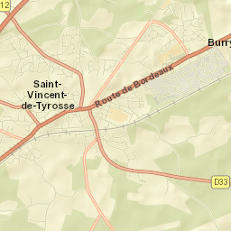 Saint-Vincent-de-Tyrosse Street Map