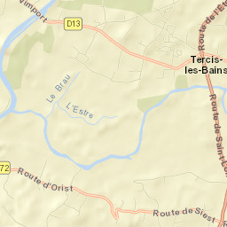 Tercis-les-Bains Street Map