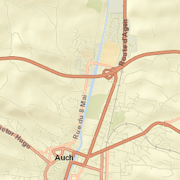 Auch Street Map