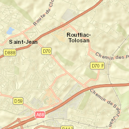 Rouffiac-Tolosan Street Map