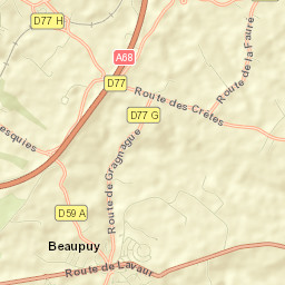 Beaupuy Street Map
