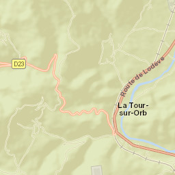 La Tour-sur-Orb Street Map