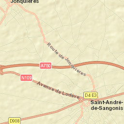 Département de l'Hérault Street Map