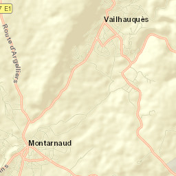Vailhauquès Street Map