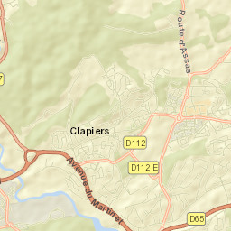 Clapiers Street Map