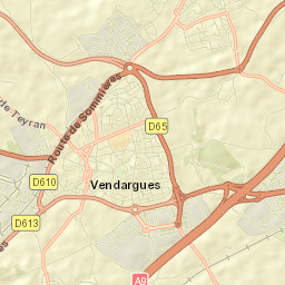Vendargues Street Map