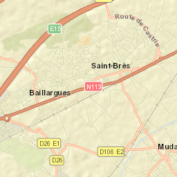 Saint-Brès Street Map