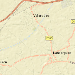 Lansargues Street Map