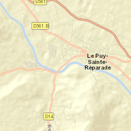 Le Puy-Sainte-Réparade Street Map