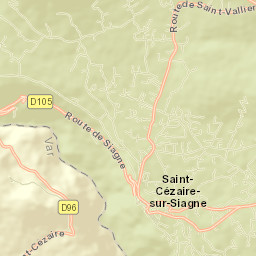Saint-Cézaire-sur-Siagne Street Map