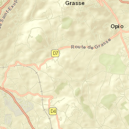 Opio Street Map