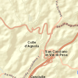 San Casciano in Val di Pesa Street Map